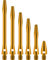 DESIGNA DARTS Dart-Schäfte aus Metall, eloxiertes Aluminium, kurz, goldfarben, 35 mm, 5 Sets