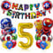 Geburtstag Luftballons Junge, Geburtstagsdeko Jungen 5, XXL Zahl 5 Ballon Gold, Zahlen Luftballon Folienballons 5, Luftballon Junge Geburtstag Kit für Kindergeburtstag Decorations