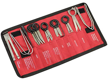 Tiardey 20pcs Set Kit d'outils de Suppression d'autoradio Professionnel pour CD Audio stéréo de Voiture