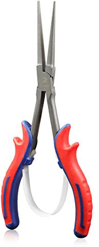 GOLD DEER 7 Long Reach Needle Nose Pliers Mini Long Reach Pliers with Smooth Jaws Extra Long Needle Nose Pliers Micro Precision Plier for Hard to Reach Narrow Space, Carbon Steel with Teflon Finish