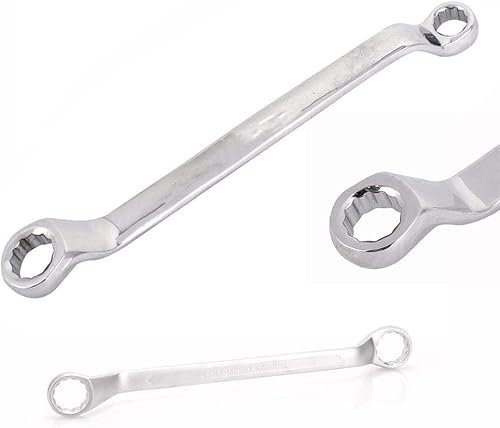 JUCACE Spanner,Wrench,Double End Wrench Cr-V Steel Metric Double Deep Offset Ring Spanner Polished 5.5mm - 32mm (Color : 14 x 17mm)