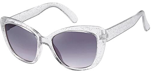 BEZLIT Mädchen Kinder Sonnenbrille Cat-Eye Stil Schwarz/Weiß