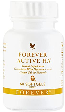 Forever Living - Forever Active HA - 60 Softgels | Mit Hyaluronsäure, Ingwer und Kurkuma-Extrakt, glutenfreie Softgel-Kapseln, ideal zur täglichen Nahrungsergänzung