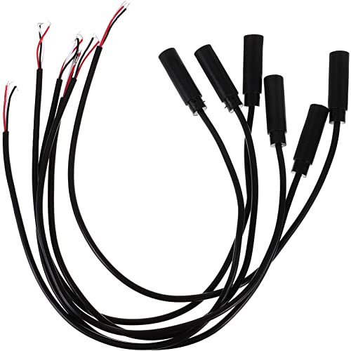 Hemobllo 3.5mm Female Jack to Bare Wire Open End Audio Cable - 6 Pcs 12 Inch Replacement Plug Connector for Earphone Headphone Repair
