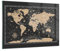 Bilder auf Glas Weltkarte Jahrgang Retro Glasbild 70x50cm Wandbilder Dekoration Wohnzimmer Schlafzimmer Küche Deko Klein Wanddeko Bild im Glas Wand Kunstdruck Art Modern Wall Decor GAA70x50-5430