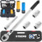 TECPO Drehmomentschlüssel 1/2 Zoll 40-210 Nm + 17mm 19mm Steckschlüssel Nuss Set