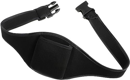 ibasenice 12pcs Tough Built Pouch Black Waist Bag Outdoor Mic Belt Microphone Carrier Wear-Resistant Mic Storage Bag Fitness Waist Pack