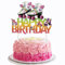 Roller Skating Happy Birthday Cake Topper Rolling Skate Birthday Cake Decorations Retro Rolling Skates Cake Picks for Girls Hip Hop Roller Skate Theme Birthday Party Baby Shower Supplies