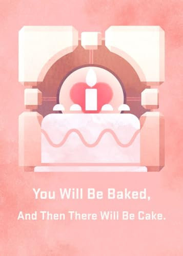 Displate - Poster aus Metal - Wall Art - Portal Game - Portal - You Will Be Baked - Size L - 67,5x48cm Matt