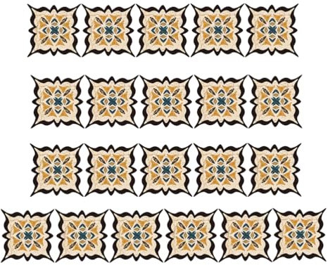 OUNONA 21pezzi Pz Adesivi Murali Impermeabili Antiscivolo Per Piastrelle Decorativi Stickers Per Bagno Cucina e Ufficio Facili Da Applicare e Rimuovere Senza Danneggiare Le Superfici