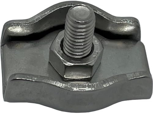 5x Drahtseilklemme Simplex Edelstahl V2A 304 2mm Seilklemme Drahtklemme
