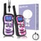 QUOLIX Talkie Walkie Enfants, 2 Voies Longue Portée 8 Canaux avec Fonction Vox, Talkie Walkies Bon Aide pour Camping,Cyclisme, Cadeau de Fête à la Mode pour Garçons et Filles(Camouflage_Rose+Violet)