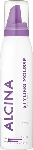 ALCINA Styling-Mousse Aerosol | 1 x 150 ml | Für sichtbar mehr Volumen, intensiven Glanz und fühlbare Geschmeidigkeit | Starker Halt und Volumen | Ohne zu verkleben