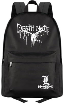 Chukamalilayi Death Note Rucksack, leicht, Yagami, Schultasche, Laptoptasche, lässiger Tagesrucksack, Anime, Büchertasche, Unisex, Reisetasche, Schuljahresgeschenk, Typ1, 41*29*16cm