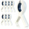 Lot de 8 pinces à serviette extra larges pour chaises de plage, 13,2 cm, pinces à linge en plastique robuste, bleu