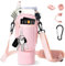 AIROLDI Sac pour Stanley Cup 1,2 l / 40 oz Stanley Cup, sac de transport avec compartiment pour téléphone portable, mousqueton et bandoulière réglable, pour voyage, randonnée, course à pied, cyclisme