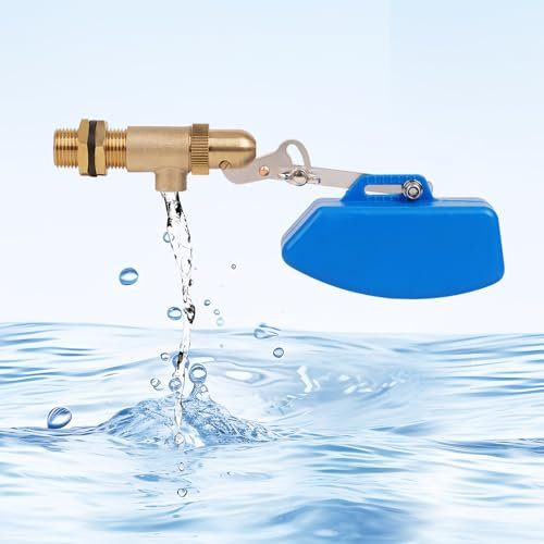 MOGOULUA Robinet flotteur 3/4 en laiton 3/4 avec flotteur avec bras réglable Humidificateur automatique pour abreuvoir automatique réservoir d'eau aquarium (3/4)