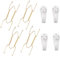4Pcs Invisible Wall Plate Hangers - Stainless Steel W Shaped Spring Hangers, for Decorative Plates & Art (8 Inch)