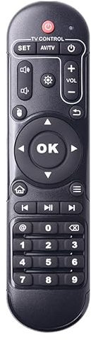 BIFANS Télécommande de rechange avec fonction d'apprentissage pour Android TV Box, télécommande pour X96 X96max X96 max+ X96mini X96 max+ Ultra X96Q MXQ Pro HK1 BoxMax Rbox : X96 Remote