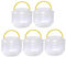 Fcuajdkq 5 Pack Folding Pencil Holder Bath Tub Cleaner Beach Water Pail Set Kit Bucket Paint Brush Wash Bucket Set