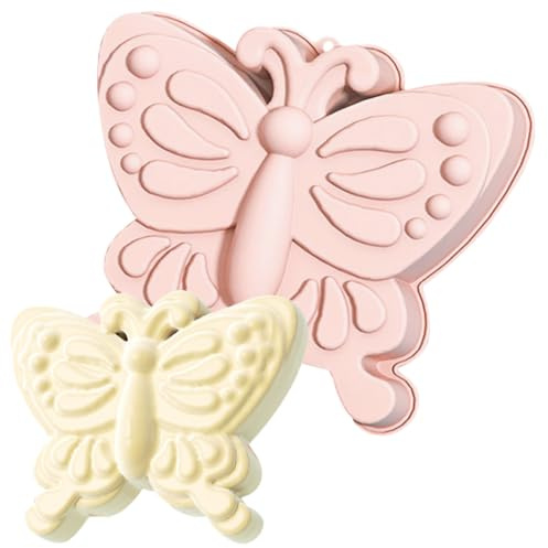 HGSHUO Silikonformen Schmetterling Backform Kuchenform Silikon Form Schmetterling Kuchenbackform Mousse Schokoladenformen Motivbackformen Dessert Geburtstag Hochzeit Weihnachten
