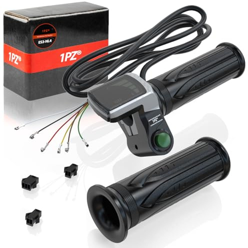 1PZ ES3-NL4 36V Empuñadura de Acelerador Agarre del Acelerador Pantalla LCD Impermeable para Scooter Bicicleta eléctrica Coches eléctricos