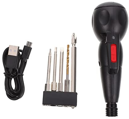 Veemoon Rechargeable Electric Screwdriver Cordless Drill Battery Compact Tool Kit DIY Home Repair