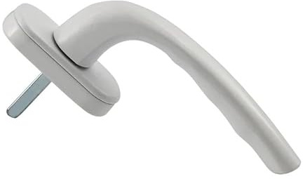 Maniglia Interna per Finestra, Maniglia for finestra a battente in PVC-acciaio di ricambio bianco vintage