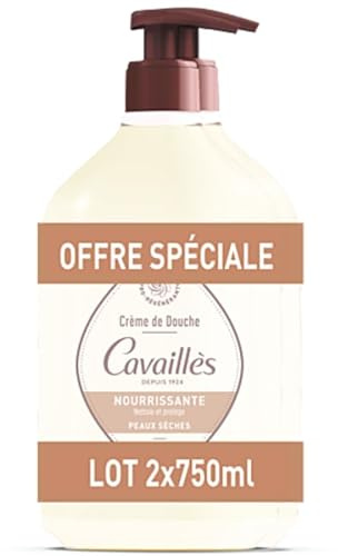 Cavaillès pflegende Duschcreme, Shea & Magnolie für trockene Haut, 2 x 750 ml