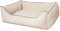 CopcoPet Hundebett Rocco Beige 80 x 60 cm – Wendebett aus pflegeleichtem Kunstleder – Waschbar & bequem – Mit erhöhtem Rand – Formstabiler Schlafplatz für kleine Hunde