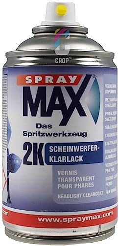 Spray Max 2K - Vernice trasparente per fanali, 250 ml