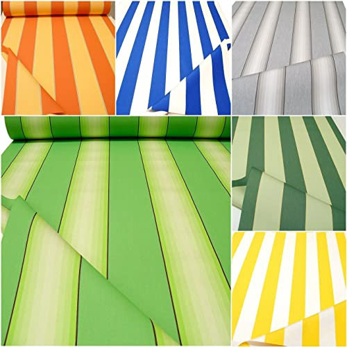 TOLKO Markisenstoffe Meterware mit UV-Schutz | kein Ausbleichen Langlebig Wetterfest | Markisenstoff Wasserdicht 120cm breit Premium Sonnenschutz Planenstoff zum Nähen (Gras Grün Lind)