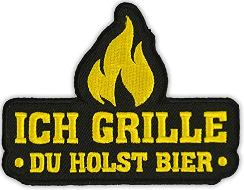 Spaß Kostet Aufnäher Aufbügler Sprüche Ich Grille du Holst Bier