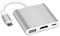 COVVY USB-C auf HDMI Adapter USB C Ladeanschluss Konverter Adapter USB C Hub kompatibel mit Chromebook/Samsung Galaxy S8/S9, MacBook Air, iPad Pro 2020, Dell XPS 13/15 und mehr (Silber)