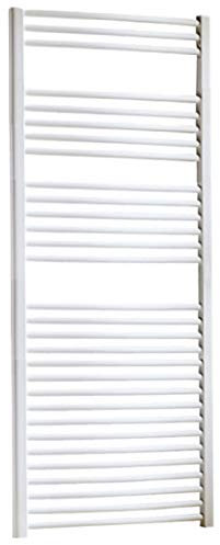 Bagno Italia Heizkörper, linear, 150 x 45 cm, weiß, Handtuchheizkörper mit 30 Röhren, auch andere Arten und Größen erhältlich