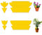 JeoPoom Sticker Fliegenfänger[50 Stück], Gelbtafeln, Fruchtfliegenfalle, Fliegenfänger, Topfpflanze Gegen Trauermücken Blattläuse, Minierfliegen, Garten, Innenraum, Balkon(Gelb)