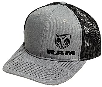 RAM Trucks Snapback Trucker Hat (Heather Grey/Black), GRAU, X-Small-Large