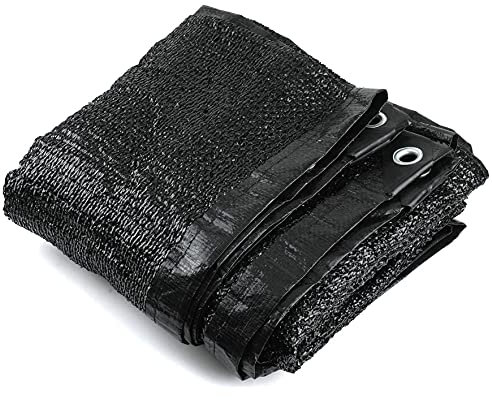 Greenhouse Shading Netting Garden Uv Resistant Covers Outdoor Sunblock Shade Cloth Mesh With Angle Guard For Garden Flower Plant Protection Suitable Black 8-Pin For Greenhouse (1mx2m/3.3ftx6.6ft)