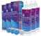 Glamlens Kontaktlinsen Flüssigkeit MIT HYALURON - 3x 350ml (1050ml) XXL Pack - Kontaktlinsenflüssigkeit ALL IN ONE Kombilösung Pflegemittel für weiche Linsen mit Behälter