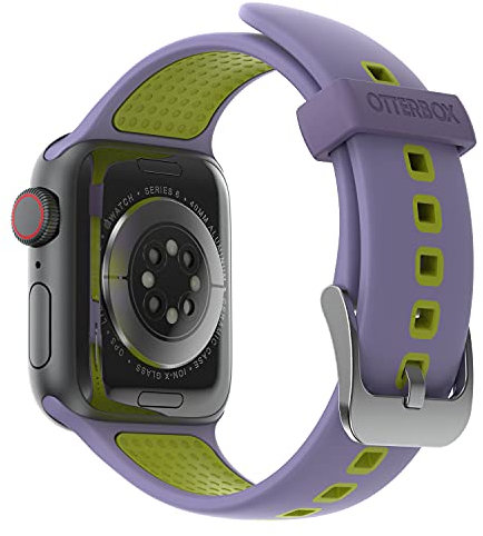 OtterBox All Day Cinturino per Apple Watch Series 10/9/8/7/6/SE 2ª gen/SE 1ª gen/5/4, 40mm/41mm/42mm, morbido al tatto e resistente all'usura, cinturino in Silicone per Apple Watch, Viola/Verde