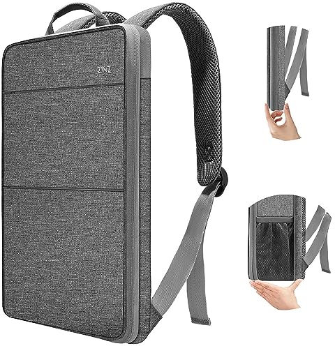 ZINZ Slim and Expandable Laptop Travel Backpack, Water Repellent, Compatible with MacBook Pro 14 M4/M3/M2/M1, 13.3 Mac Air/Pro, XPS 13 14, Most popular 13-14 notebooks,G02Y01