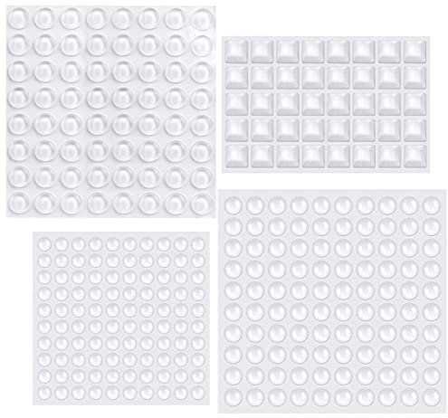 LUKDUNG 304 Stück Türstopper Wand, Selbstklebende Türpuffer, Wandschutz Schutzpuffer Türschutz Gummi-Türklinken