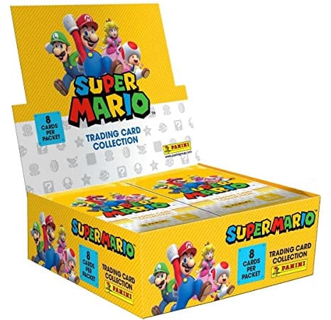 Panini Super Mario Trading Cards Box mit 18 Tüten