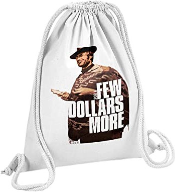 Turnbeutel mit Kordelzug Weiß Für ein paar Dollar mehr Vintage-Filmplakat 12 Liter