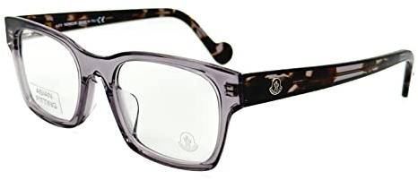 Moncler ML 5070 -F Asian Fit 020 glänzend transparent grau W schwarz & Ha, transparent grau, 53/20/150