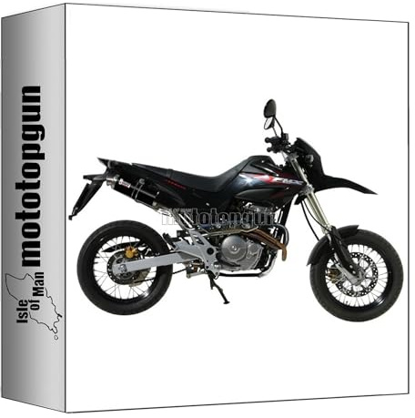 mivv 2 auspuff zugelassen-oem gp stahl schwarz kompatibel mit honda fmx 650 2005 2006 mototopgun