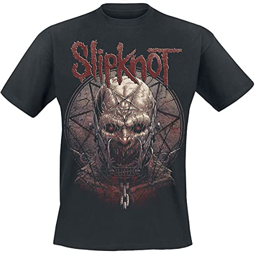 Slipknot The End, So Far Group Star Männer T-Shirt schwarz L 100% Baumwolle Band-Merch, Bands, Horror