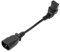 Knadgbft Power Extension Cord, C14 to C13 Upper Elbow Pin Type Male to Female Power Cord for Rice Cooker, Electric Kettle
