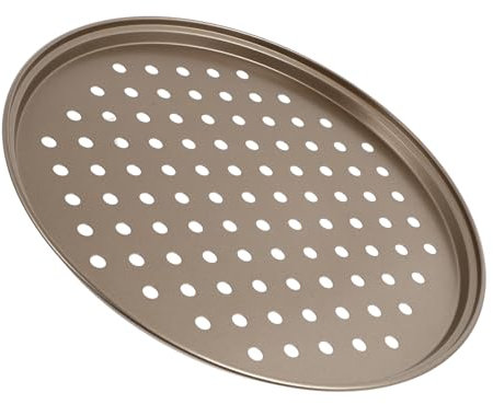 OUNONA 1 Plato Para Pizza Bandeja Para Hornear Pizza Microondas Bandeja Para Pizza Utensilios Para Hornear Pizza Bandeja Para Pizza Perforada Bandeja Para Hornear Para Barbacoa