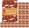 MAGICLULU 20pcs Football Water Bottle Labels Football Sticker for Birthday Party Baby Shower or Any Family Event Decorations